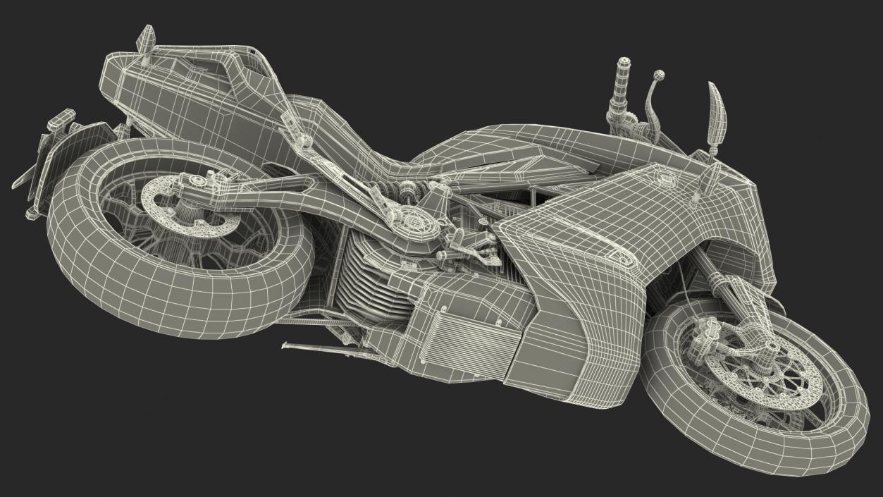 Zero SR S Electric Motorcycle 3D model