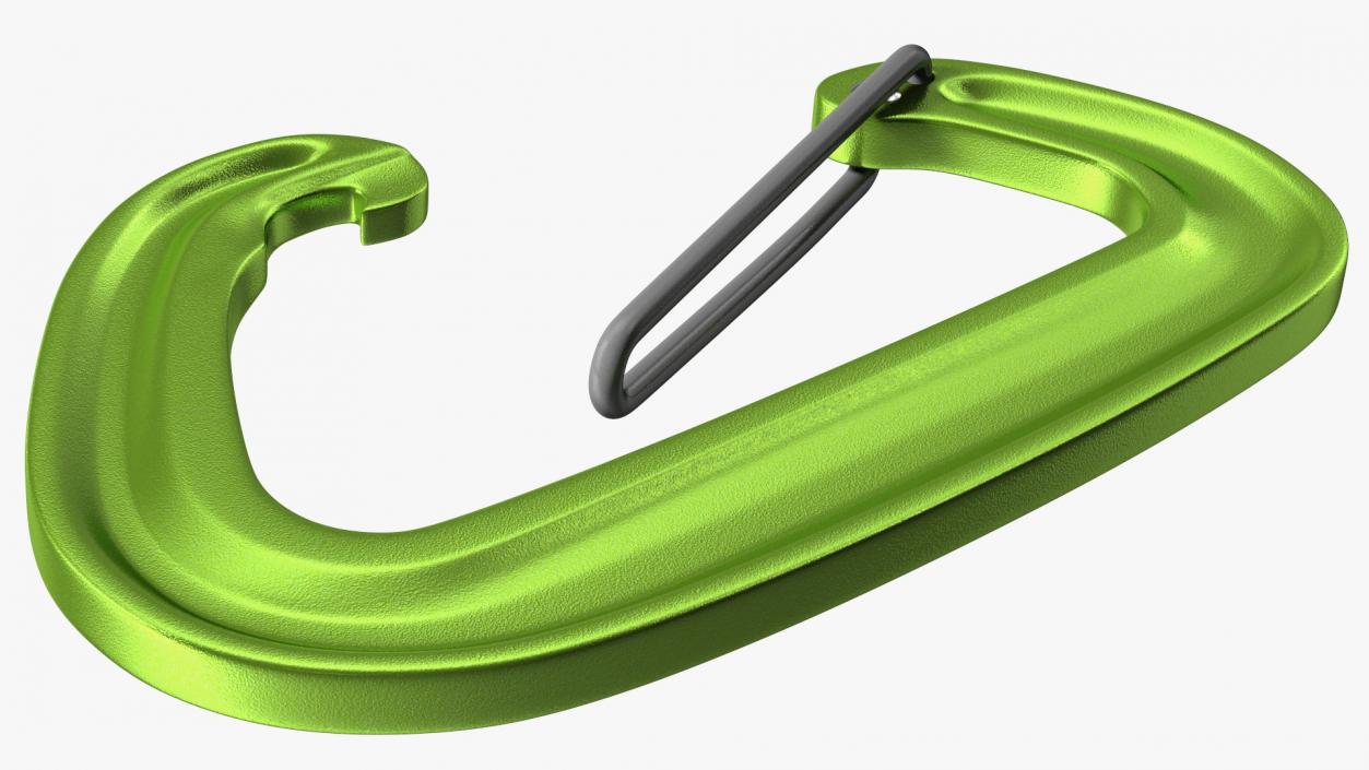 3D model Open Carabiner Green