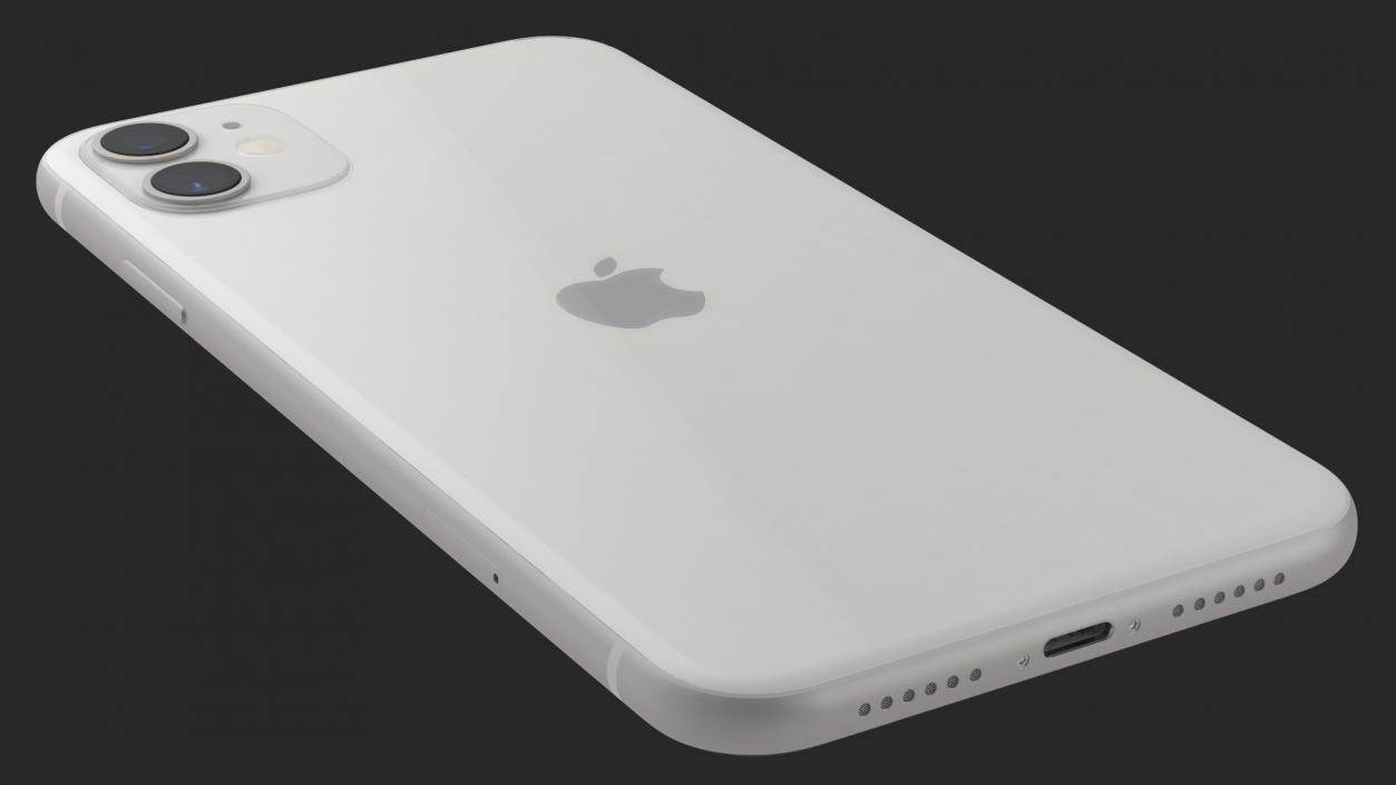 3D model iPhone 11 White