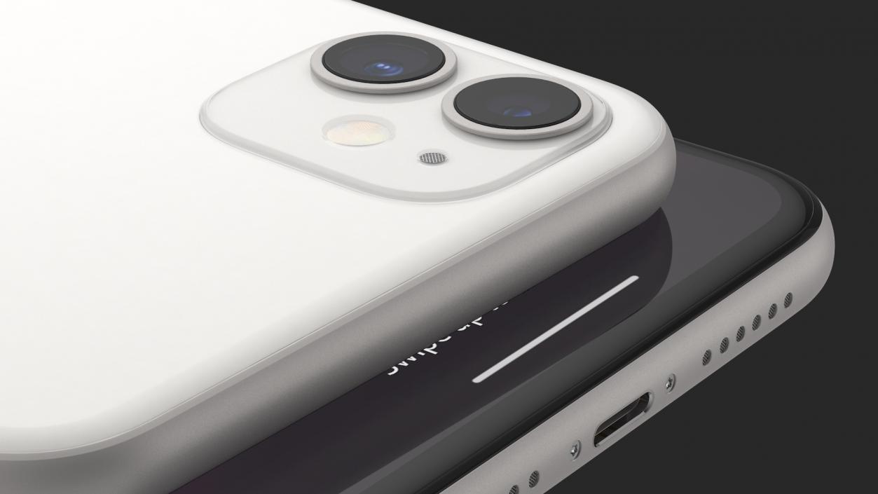 3D model iPhone 11 White