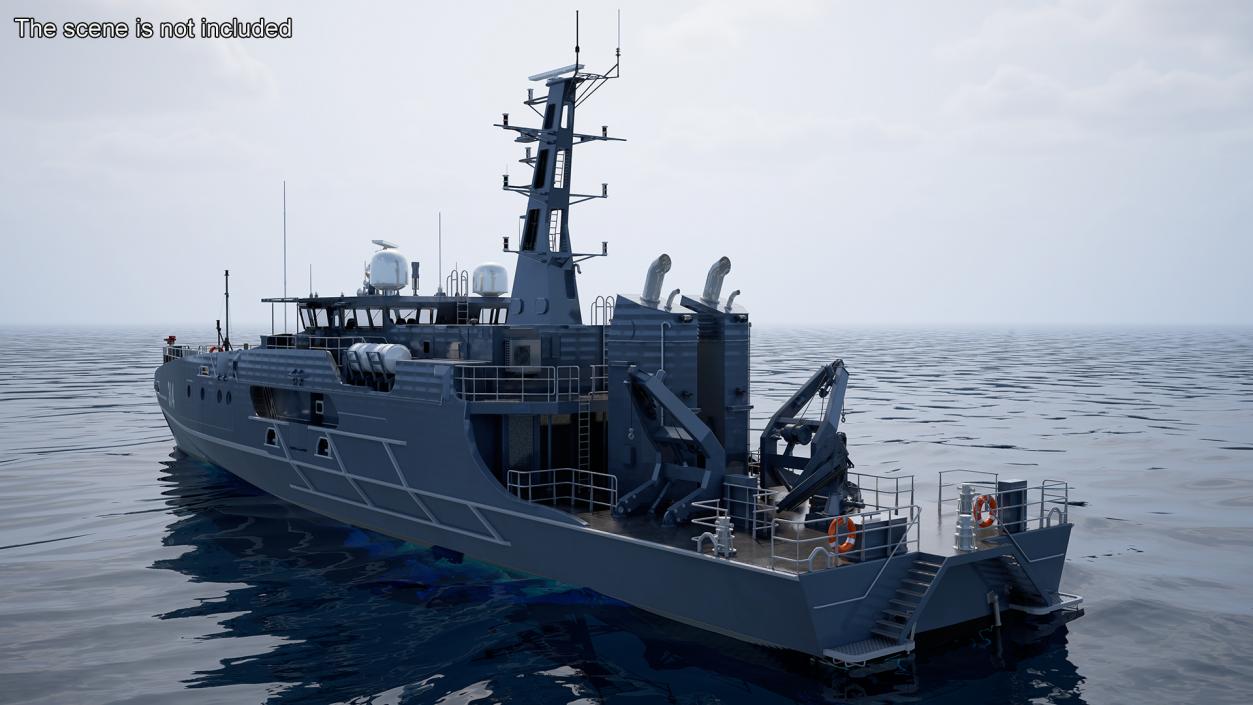 3D Patrol Boat ADV Cape Otway Rigged model