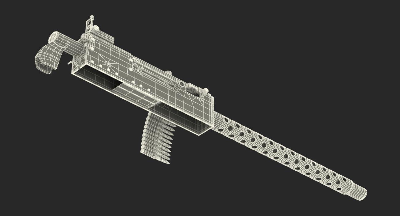 3D Machine Gun Browning M1919