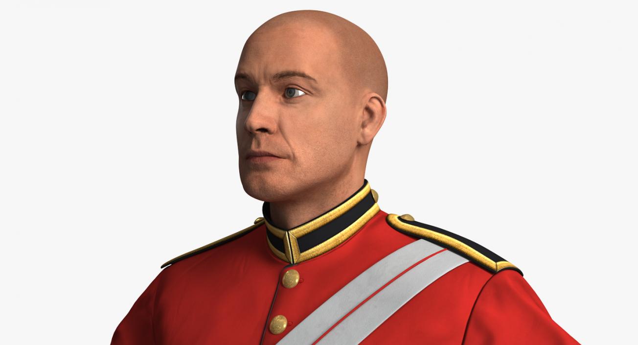 Queens Royal Soldier Lifeguards Cavalry 3D model