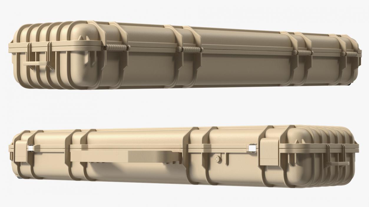 Waterproof Rifle Case Sand Color 3D