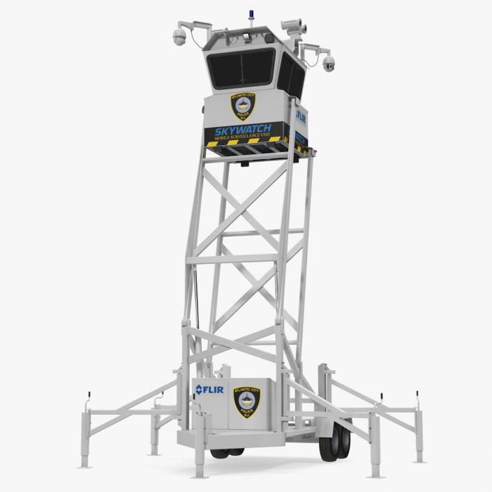 Flir SkyWatch Mobile Surveillance Tower 3D model