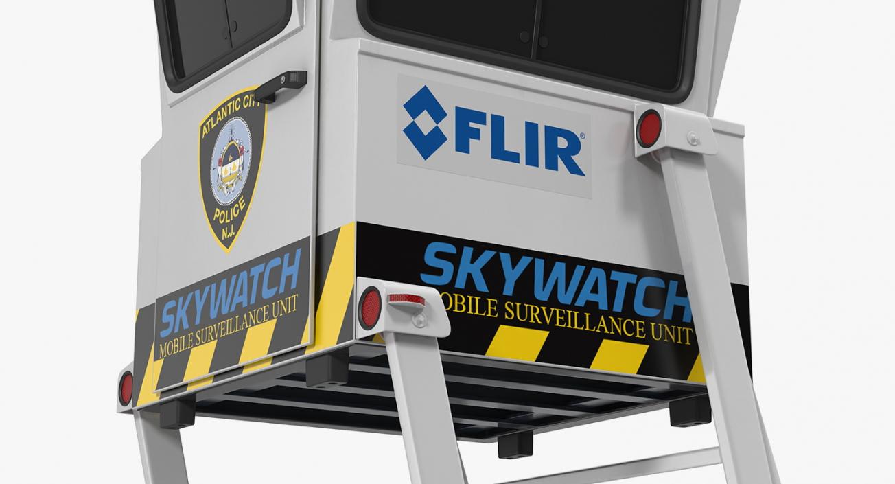 Flir SkyWatch Mobile Surveillance Tower 3D model