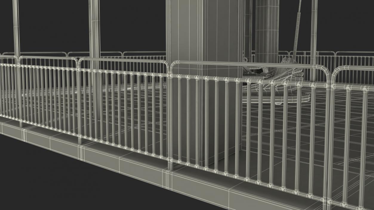 Bumper Cars Bertazzon Pavilion Platform 3D model