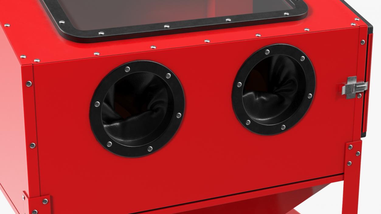 3D Sandblast Cabinet Red