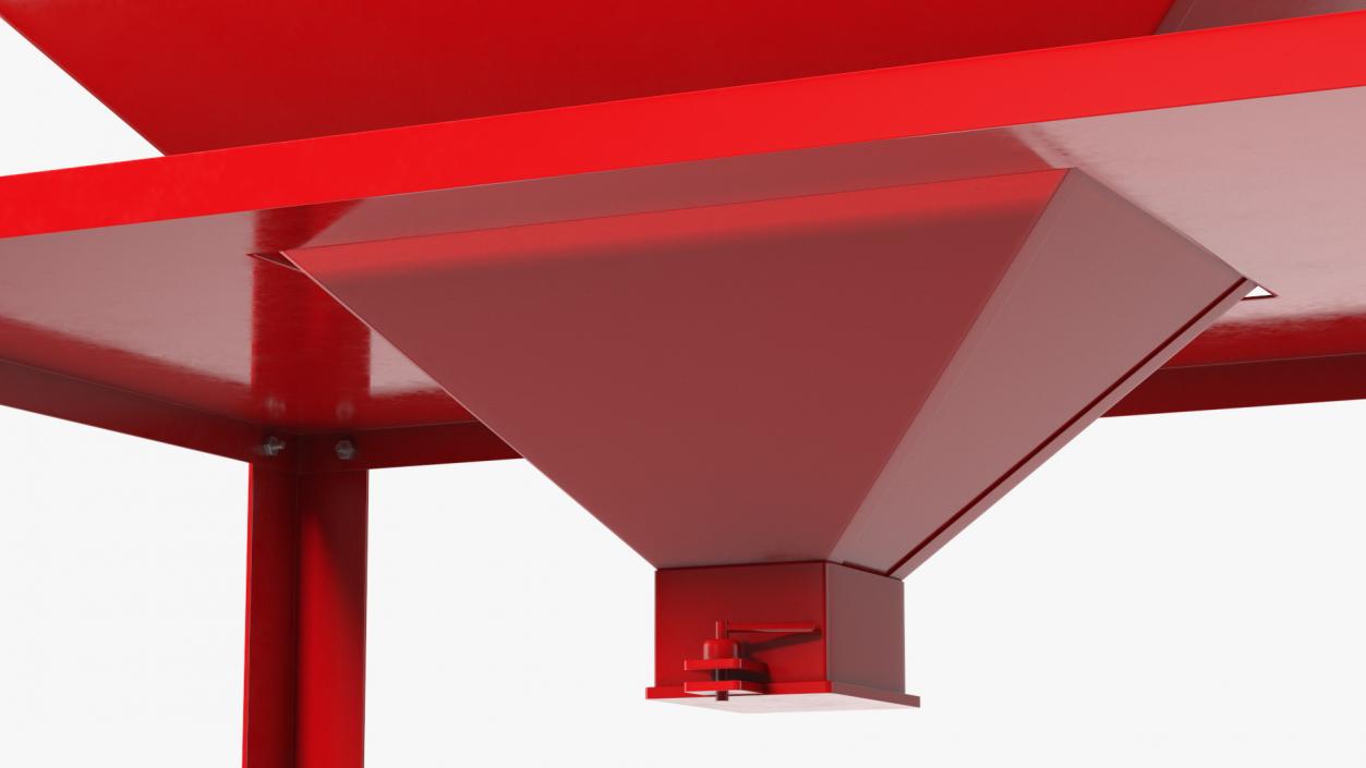 3D Sandblast Cabinet Red