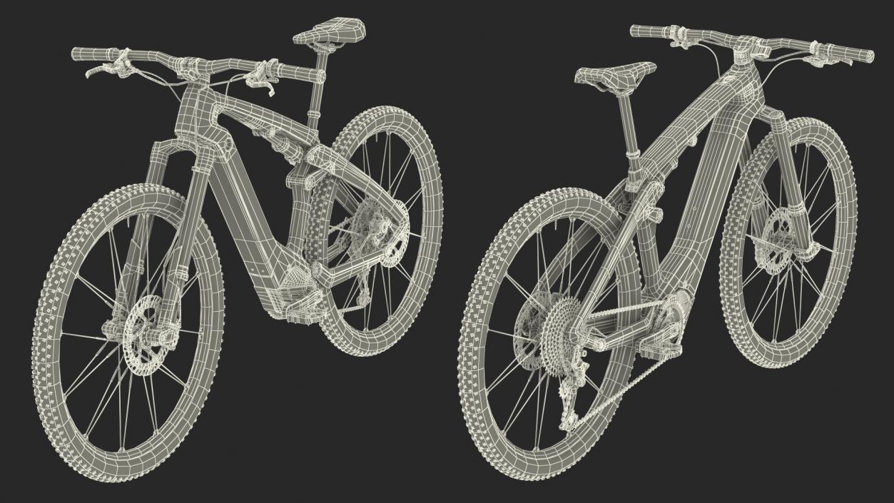 Electric Mountain Bike 3D