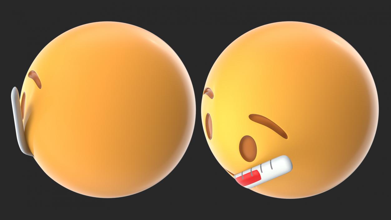 3D model Sick Emoji