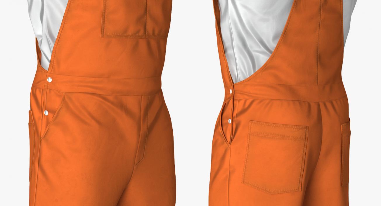 3D model Orange Waterproof Mens Work Uniform