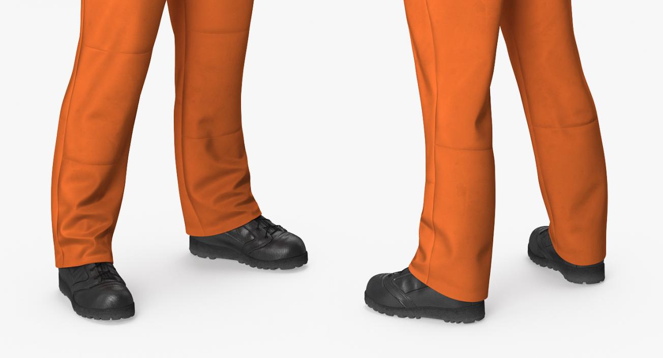 3D model Orange Waterproof Mens Work Uniform