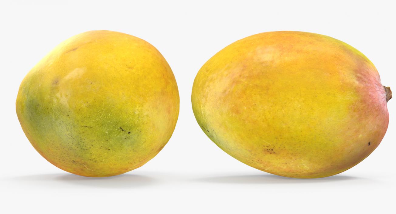 3D Yellow Mango Fruit model
