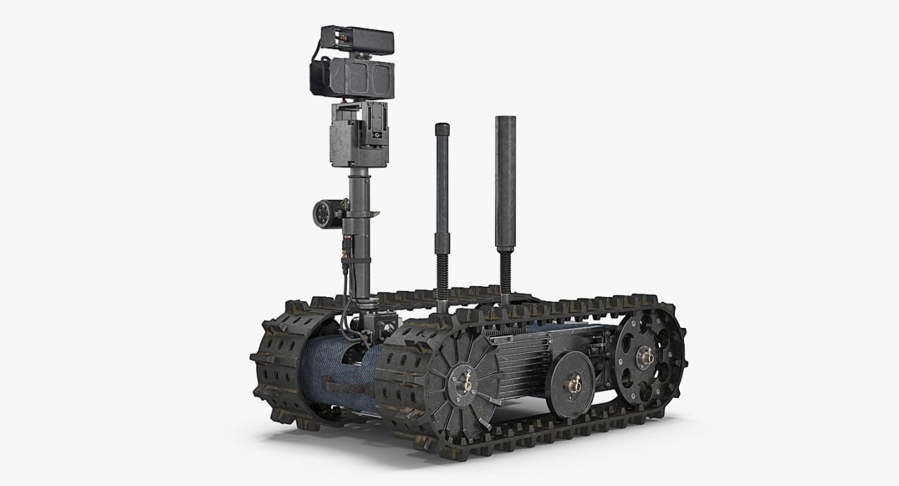 Multi Functional Tracked Military Robot 3D model