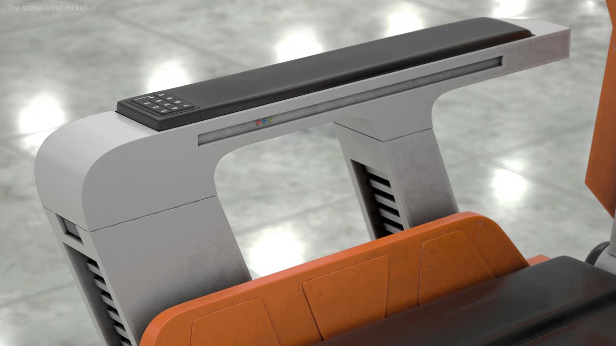 3D Futuristic Pilot Seat