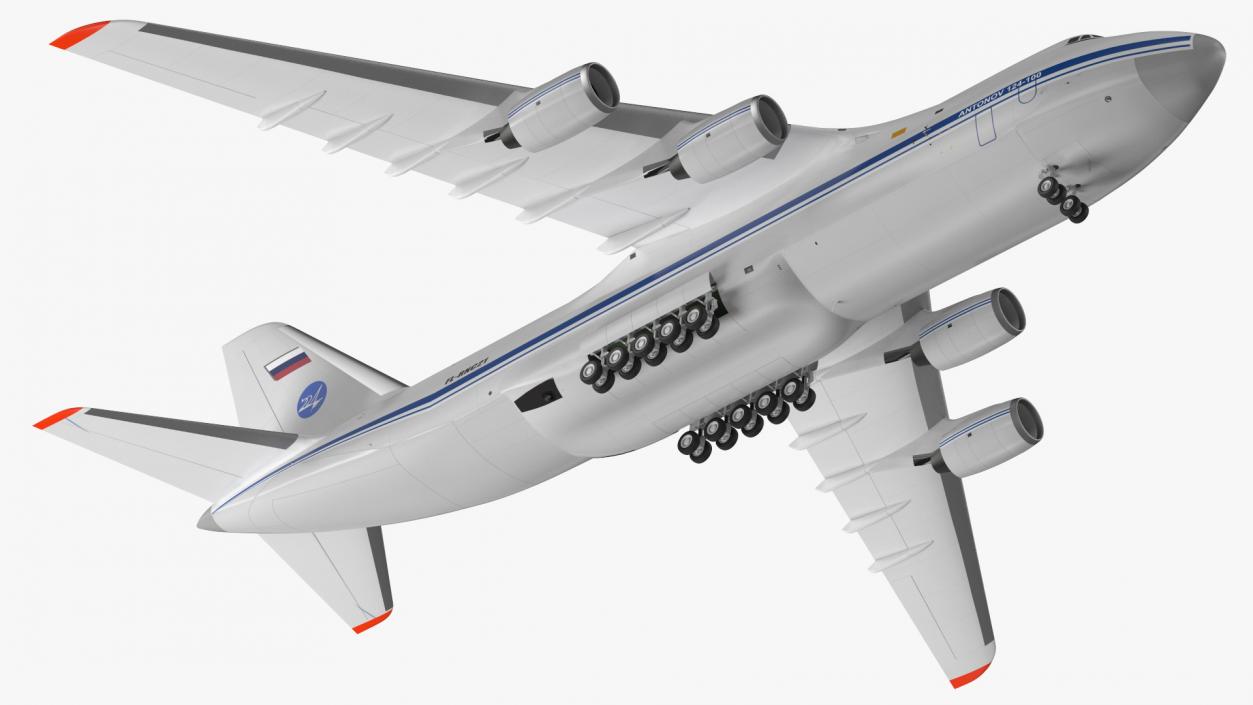 3D model Antonov An124 100 Ruslan Aircraft Rigged