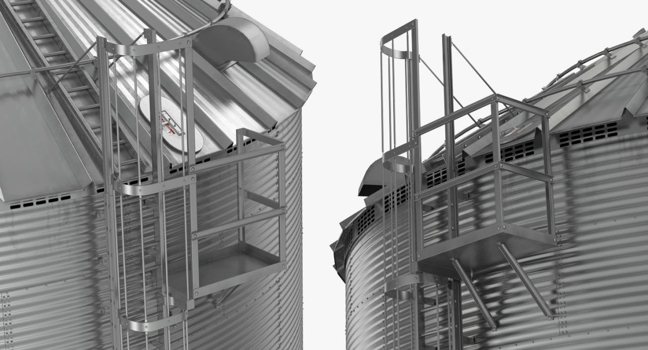 Farm Grain Storage Bin 3D
