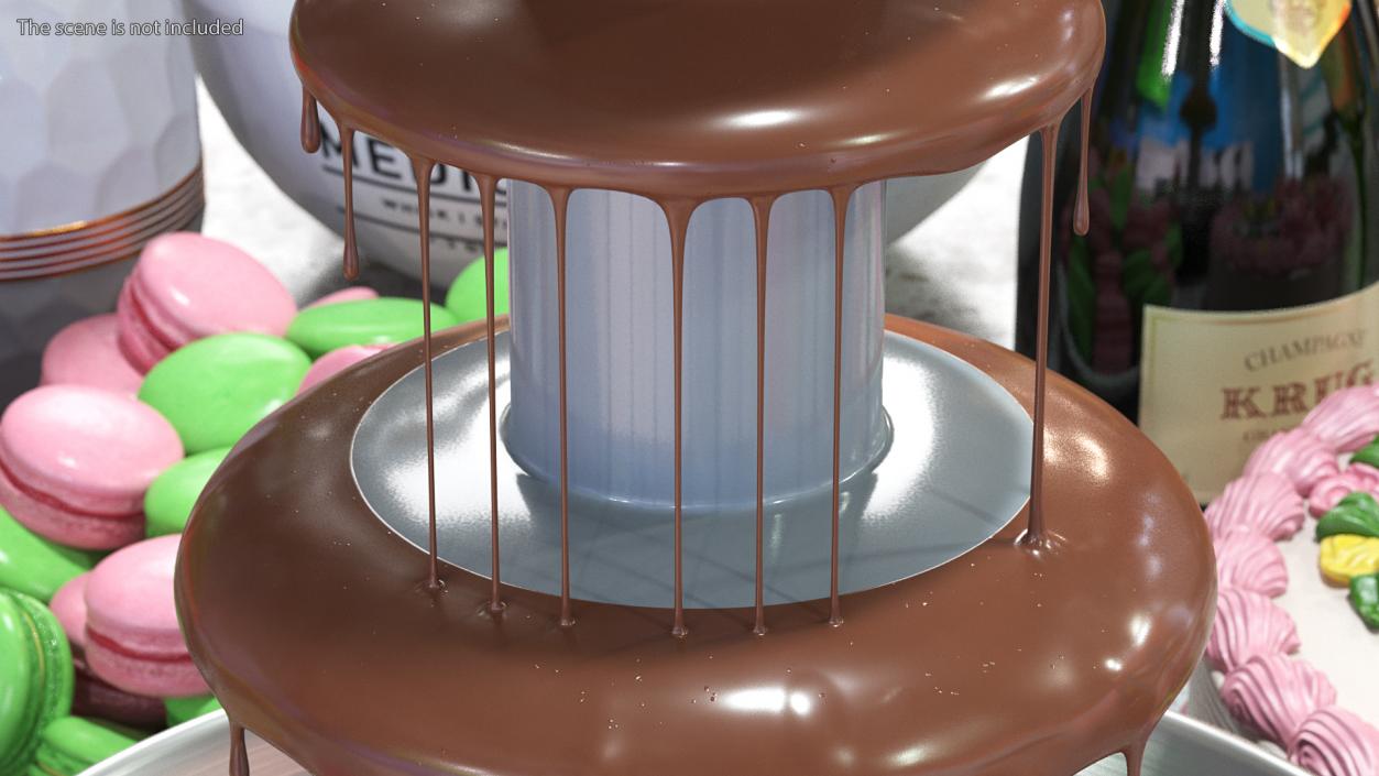 3D Chocolate Fountain model