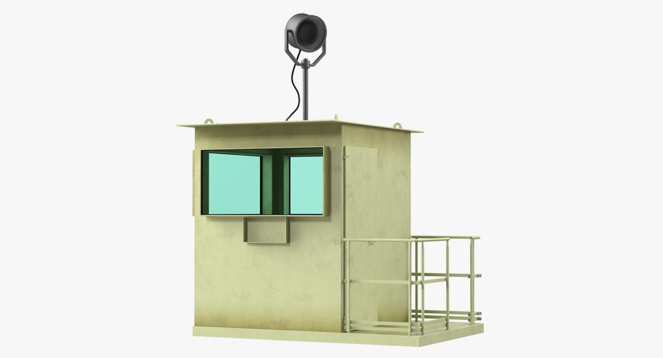 3D model Military Guard Cabin