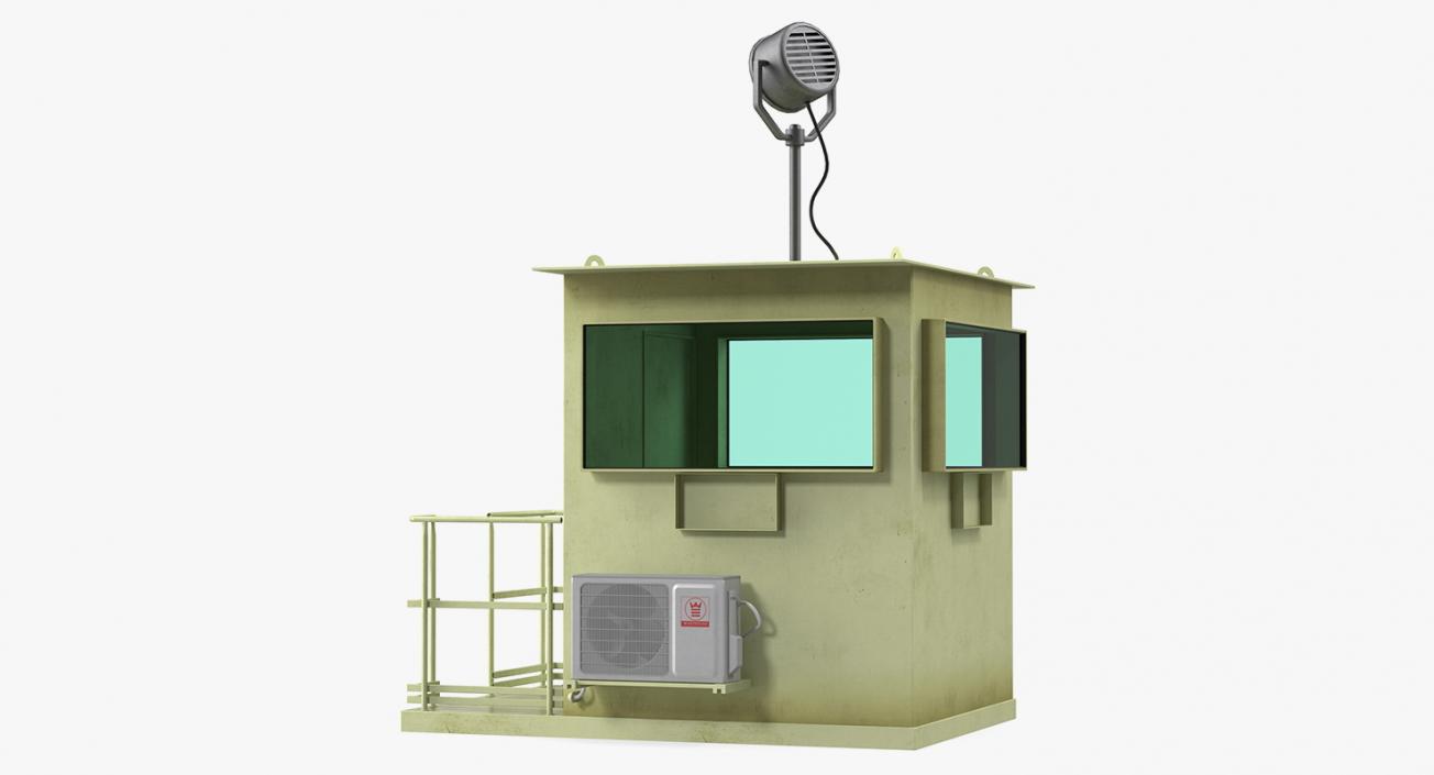 3D model Military Guard Cabin
