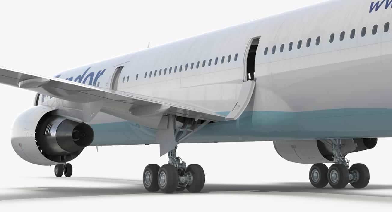 3D Boeing 767-400 with Interior Condor Flugdienst Rigged model