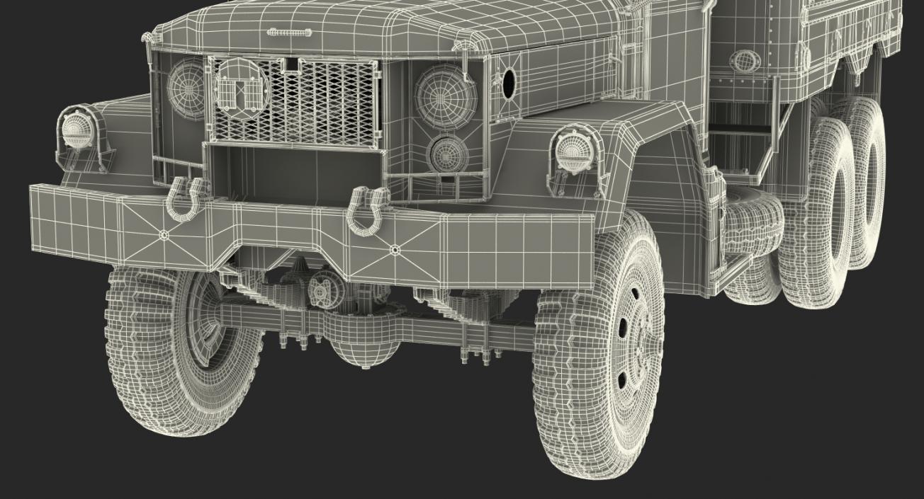 M109 Shop Van Desert Rigged 3D