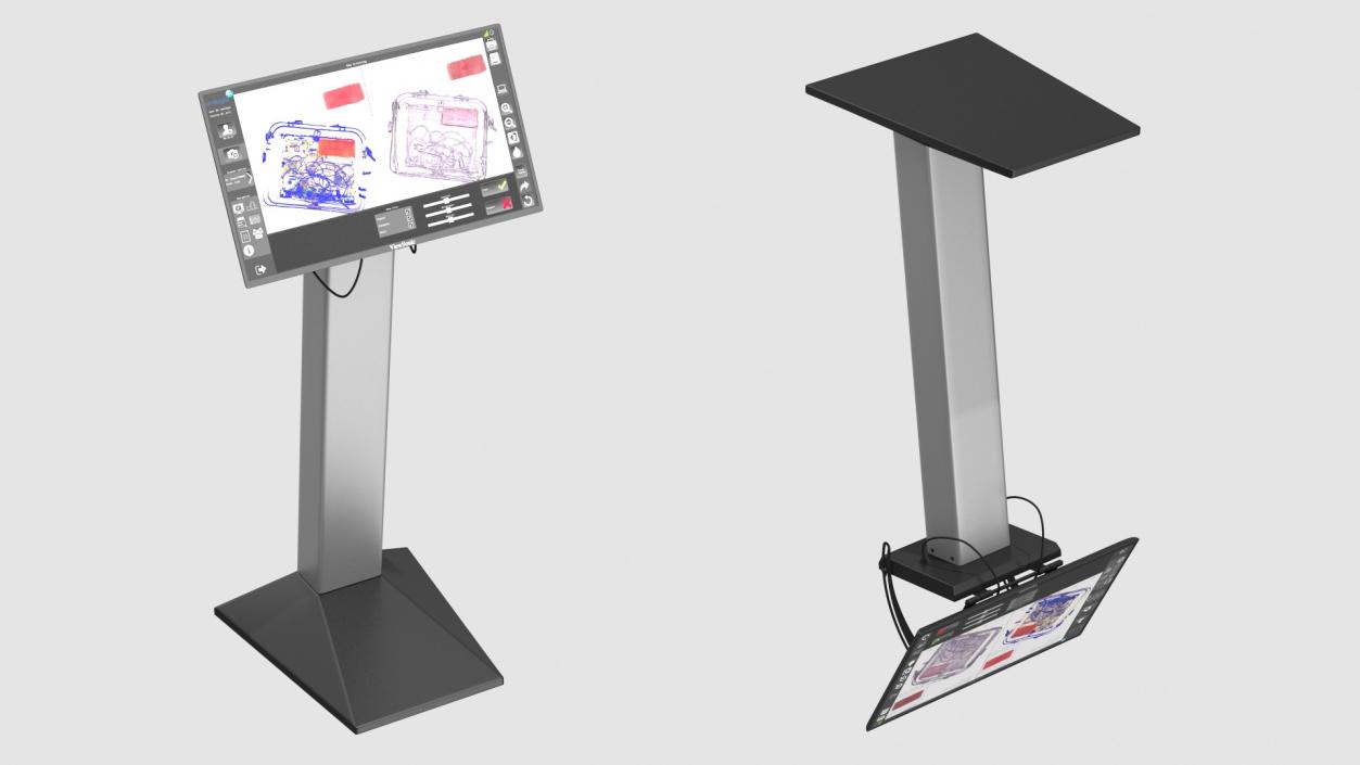 3D model Viewsonic Security Scanner Monitor Stand