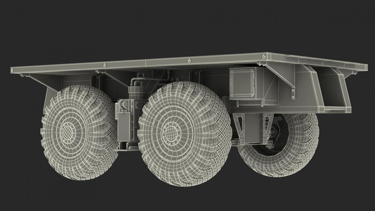 3D model 4 Axle Platform Camo