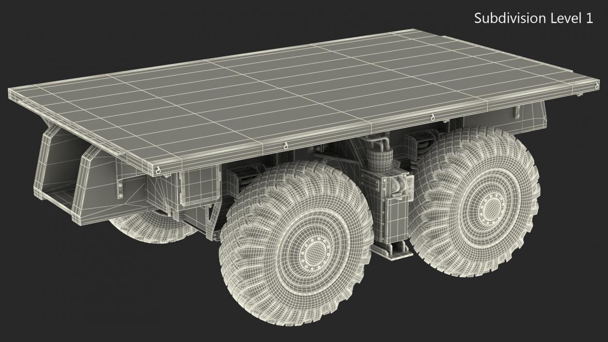 3D model 4 Axle Platform Camo