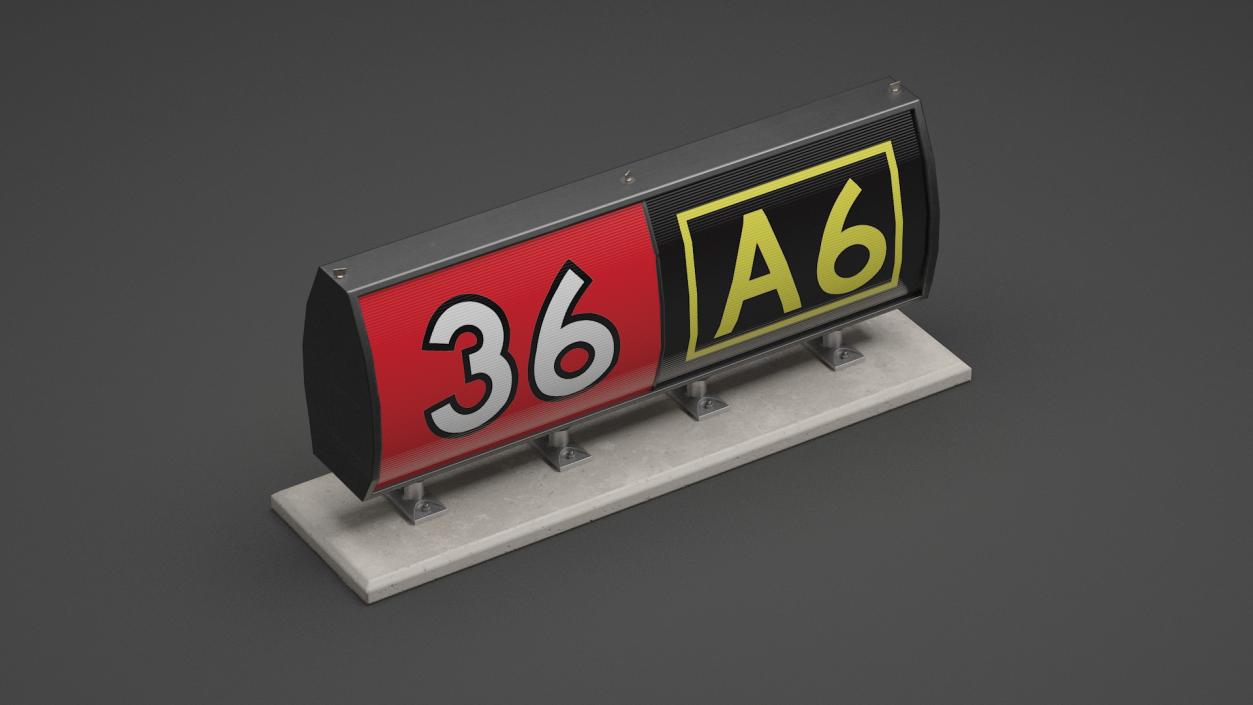 Airfiled Ground Guidance Sign 3D model