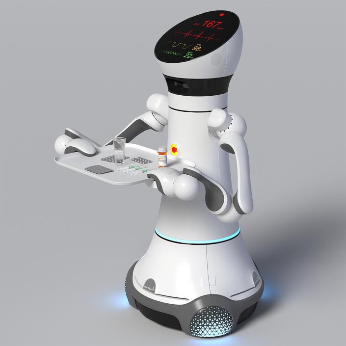 Careobot 4 with Medicine 3D model