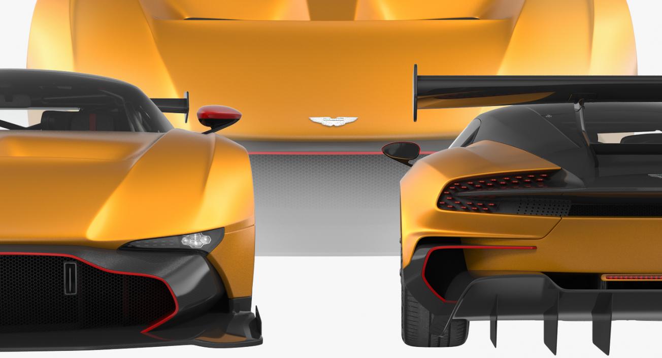 3D Aston Martin Vulcan 2016 Rigged
