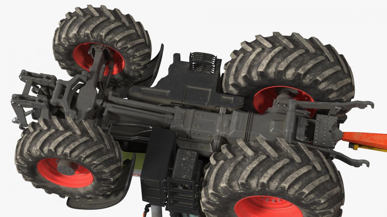 Tractor Claas Axion 800 with Sodimac Rafal 3300 Spreader(1) 3D model