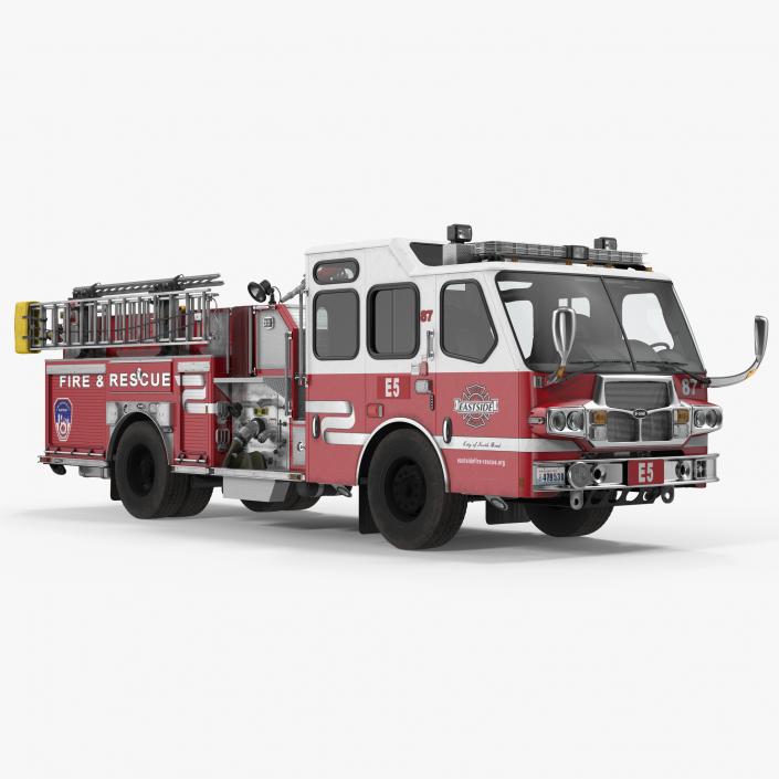 Eastside Fire Rescue E-One Quest Pumper 3D model