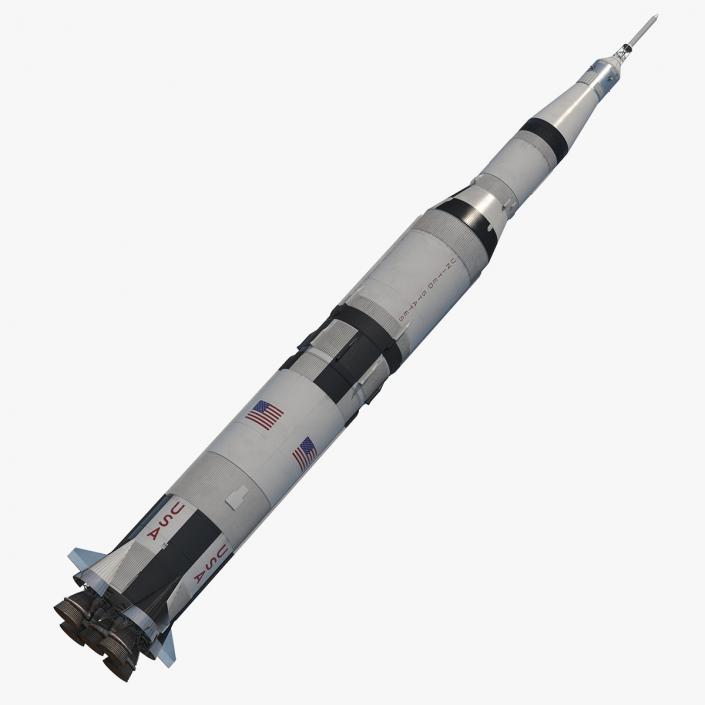 Super Heavy Saturn V Rocket 3D