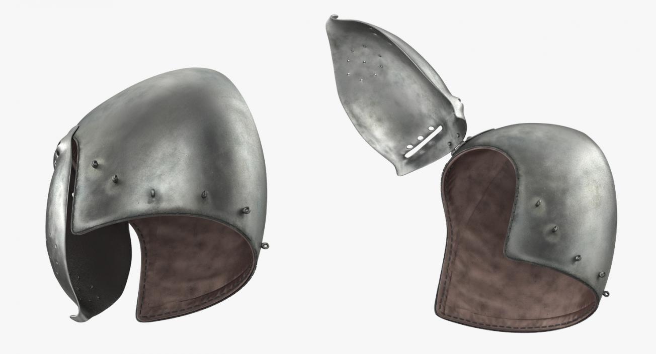 Klappvisier Bascinet Helmet 3D