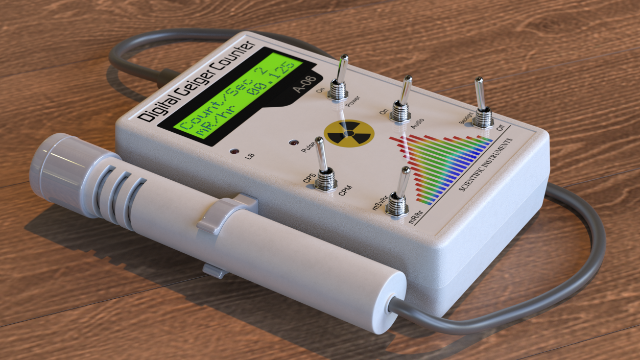3D model Professional Digital Geiger Counter