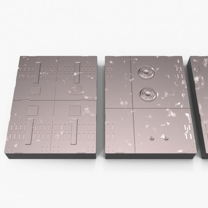 3D Sci-Fi Anodized Panels Set