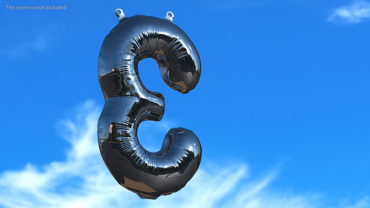 3D Balloon Numbers Set Mirror