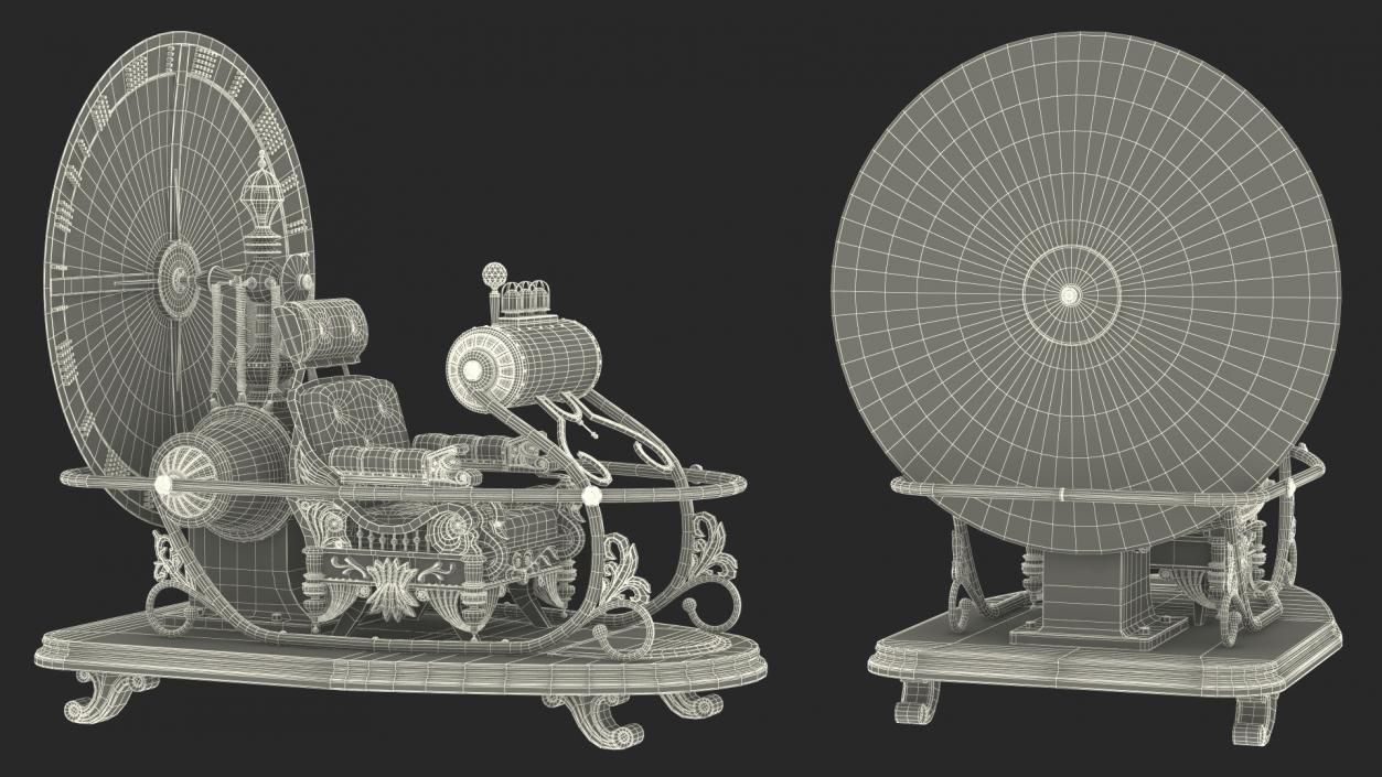 Time Machine from Herbert Wells Fiction 3D model