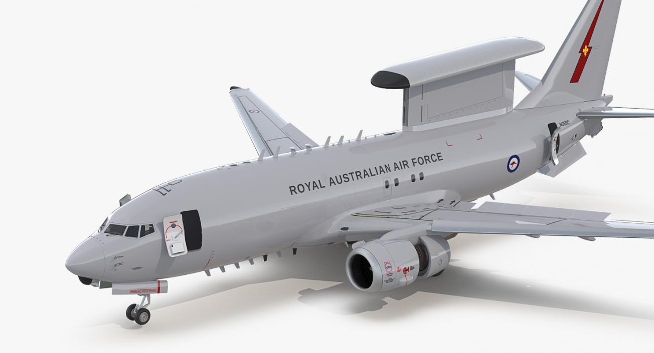 Boeing 737 Wedgetail Royal Australian Air Force Rigged 3D model
