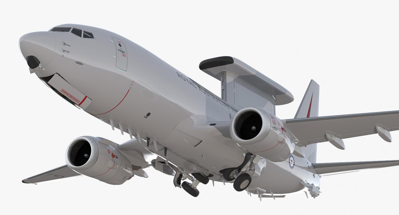 Boeing 737 Wedgetail Royal Australian Air Force Rigged 3D model