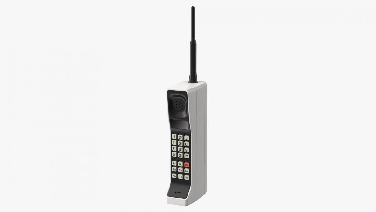 3D model Vintage 80s Brick Mobile Phone