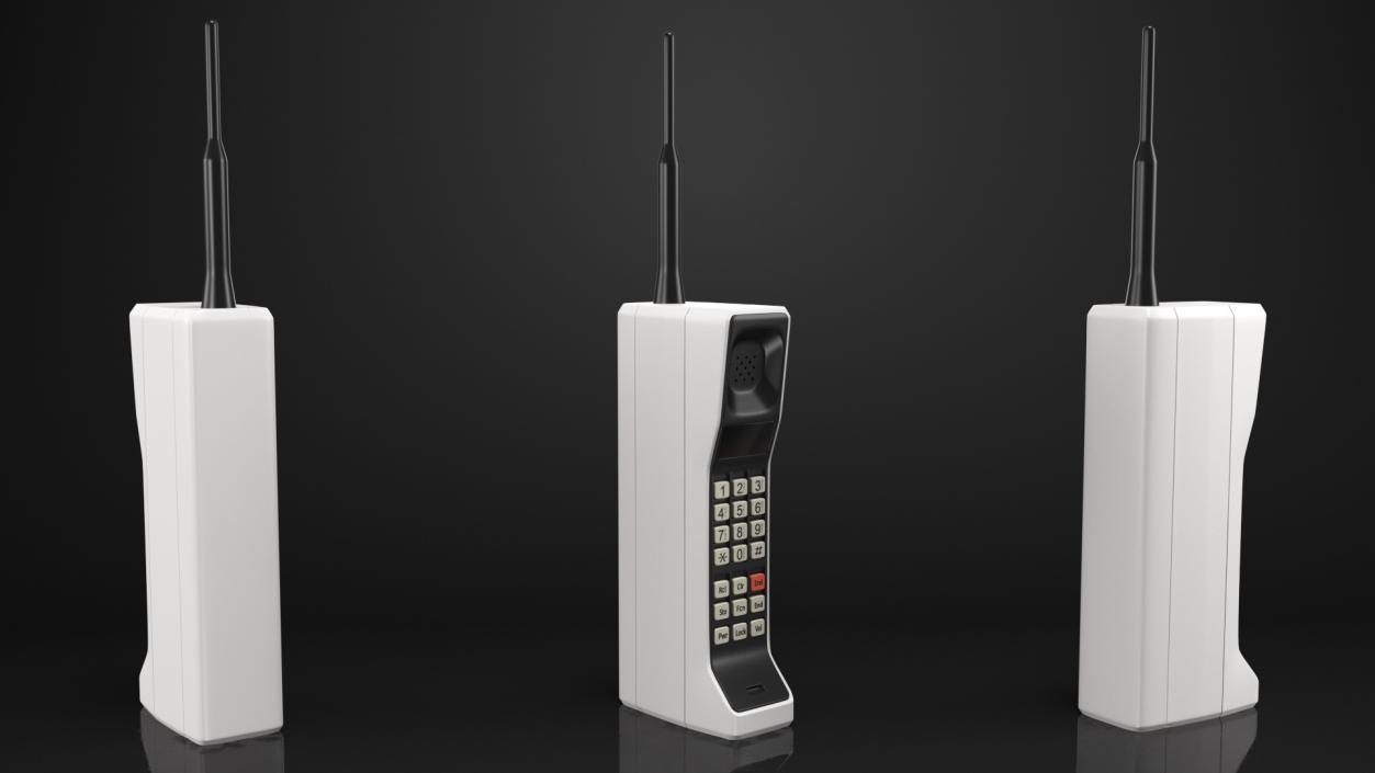 3D model Vintage 80s Brick Mobile Phone