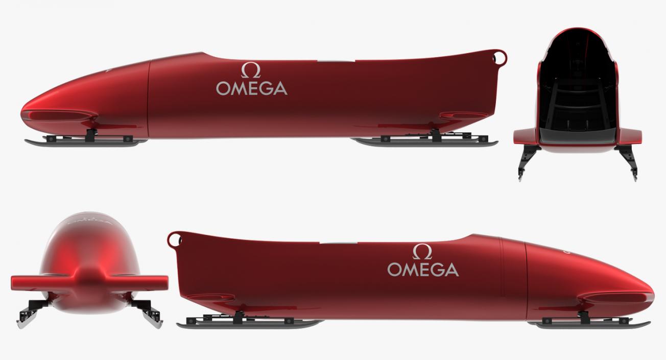 3D model Bobsled Four Person Omega