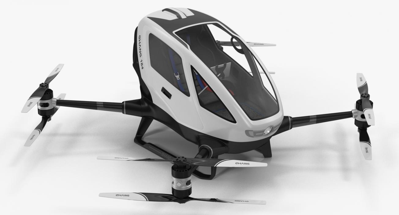 3D model Autonomous Aerial Vehicle Ehang 184