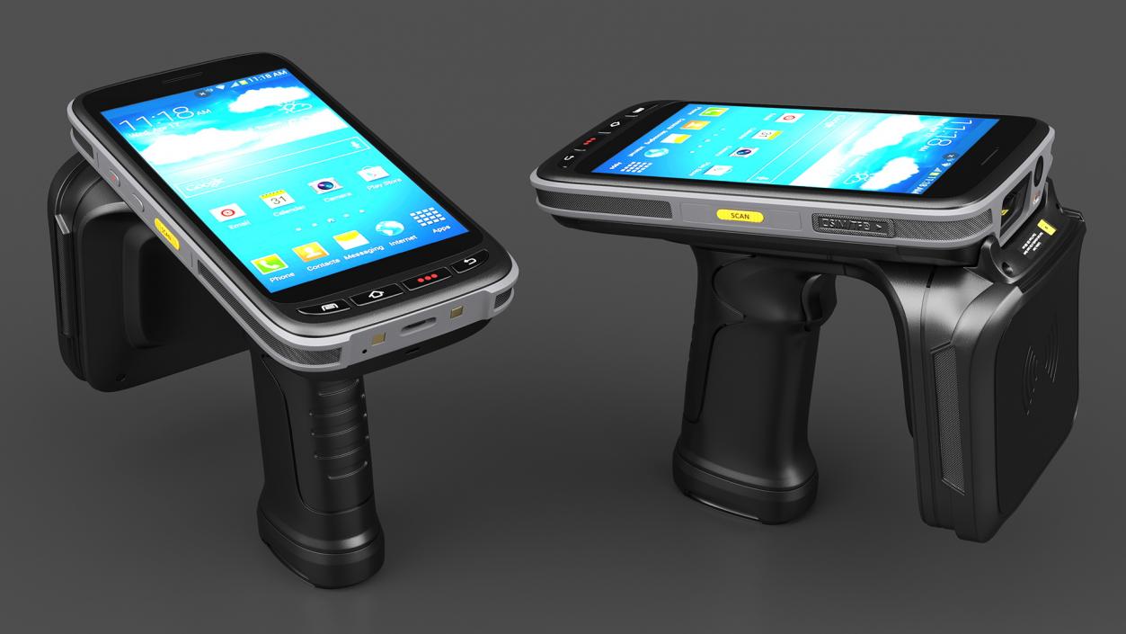 Chainway Android RFID Scanner 3D model