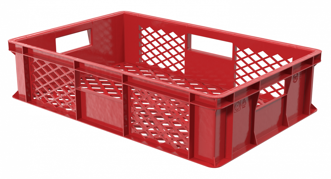 Plastic Crate Box 3D