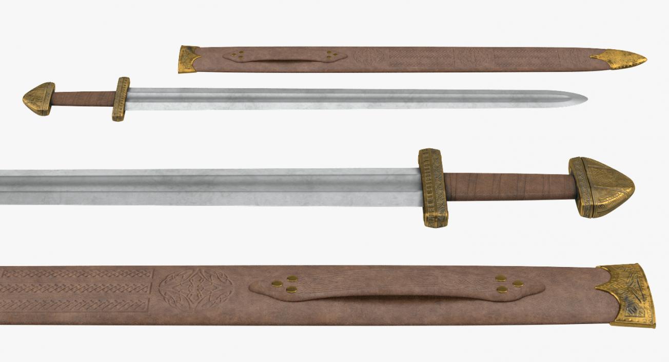 3D Viking Sword Set